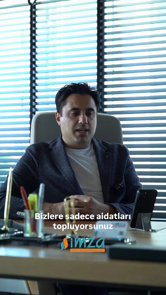 “Bize sadece aidat mı topluyorsunuz?”
